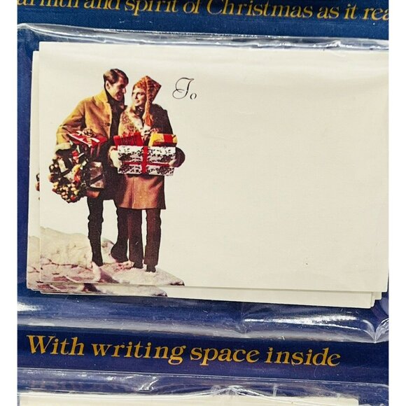 Papercraft Living Christmas Vintage Deluxe Gift Folders Tags 15 Santa Ephemera - Picture 3 of 5